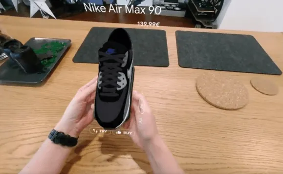 拡張現実(AR)と仮想現実(VR)を徹底的に比較 2 Nike AR