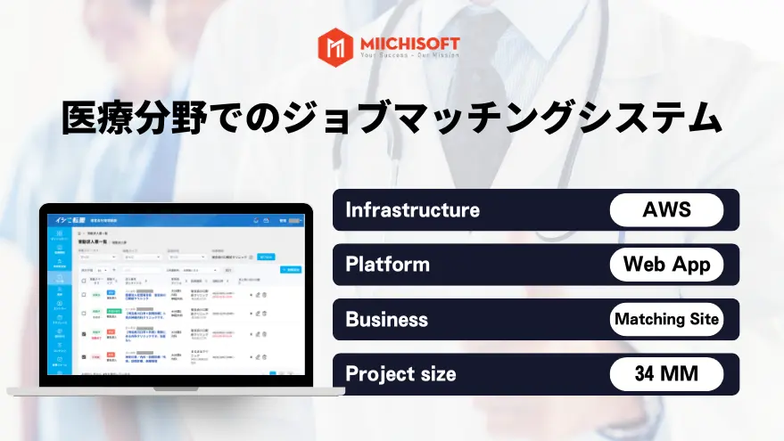 医療分野でのジョブマッチングシステム