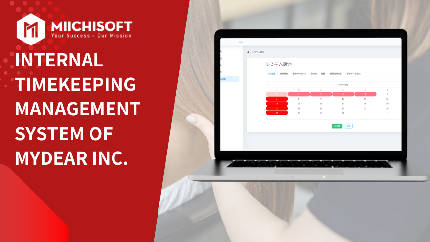 Internal timekeeping management system of  Mydear Inc.