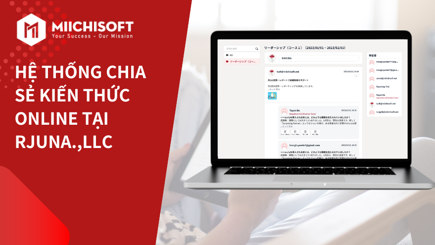 Hệ thống chia sẻ kiến thức online trong doanh nghiệp Rjuna.,LLC