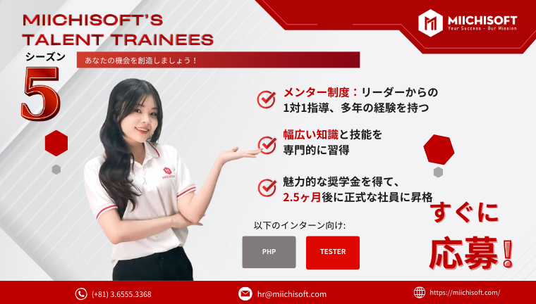 MIICHISOFT'S TALENT TRAINEE SEASON 5 - Miichisoftの才能育成プログラム第5シーズンが再びスタート！